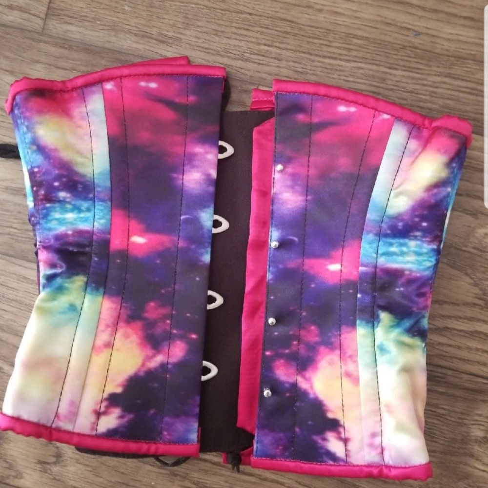 FLASH SALE Brand New Galaxy Print Corset
